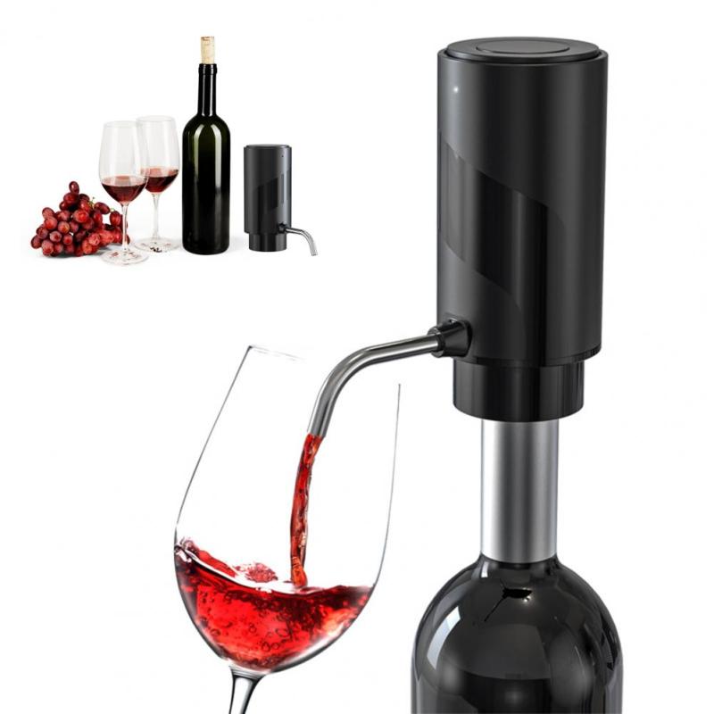 Instant Wine Aerator Rechargeable Electric Wine Aerator Dispenser Durable Decanter Usb Rechargeable Wine Pourer for Home Party
