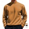 Осень/Зима Новое поступление: Мужской вязаный кашемировый свитер из утолщенной немецкой шерсти со средним воротником для тепла и ношения слоями