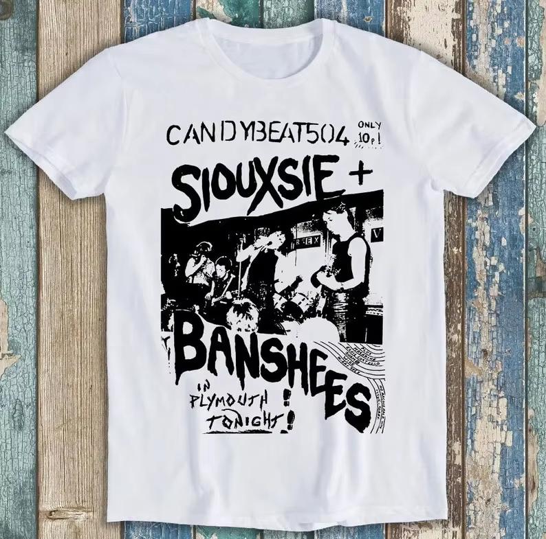 Siouxsie and The Banshees Candy Beat Poster Movie Funny Gift Tee T Shirt Mens and Womens Same Crew Neck Tshirt