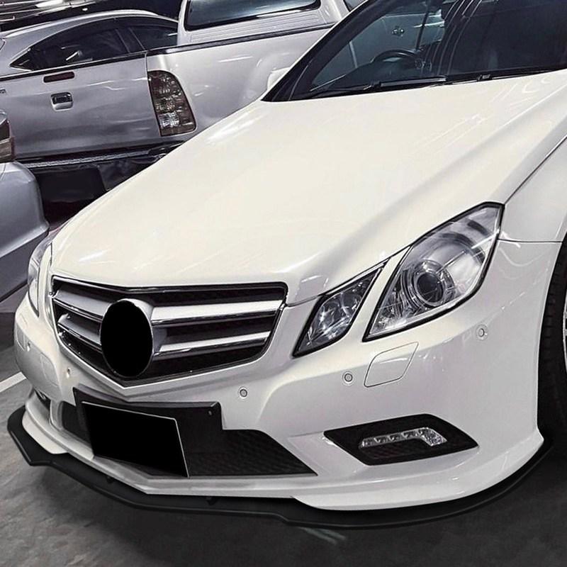Для Mercedes Benz E-Class W207 C207 Coupe 2009-2012 Передний сплиттер-губа бампера Спойлер Матовый Глянцевый Черный Под карбон