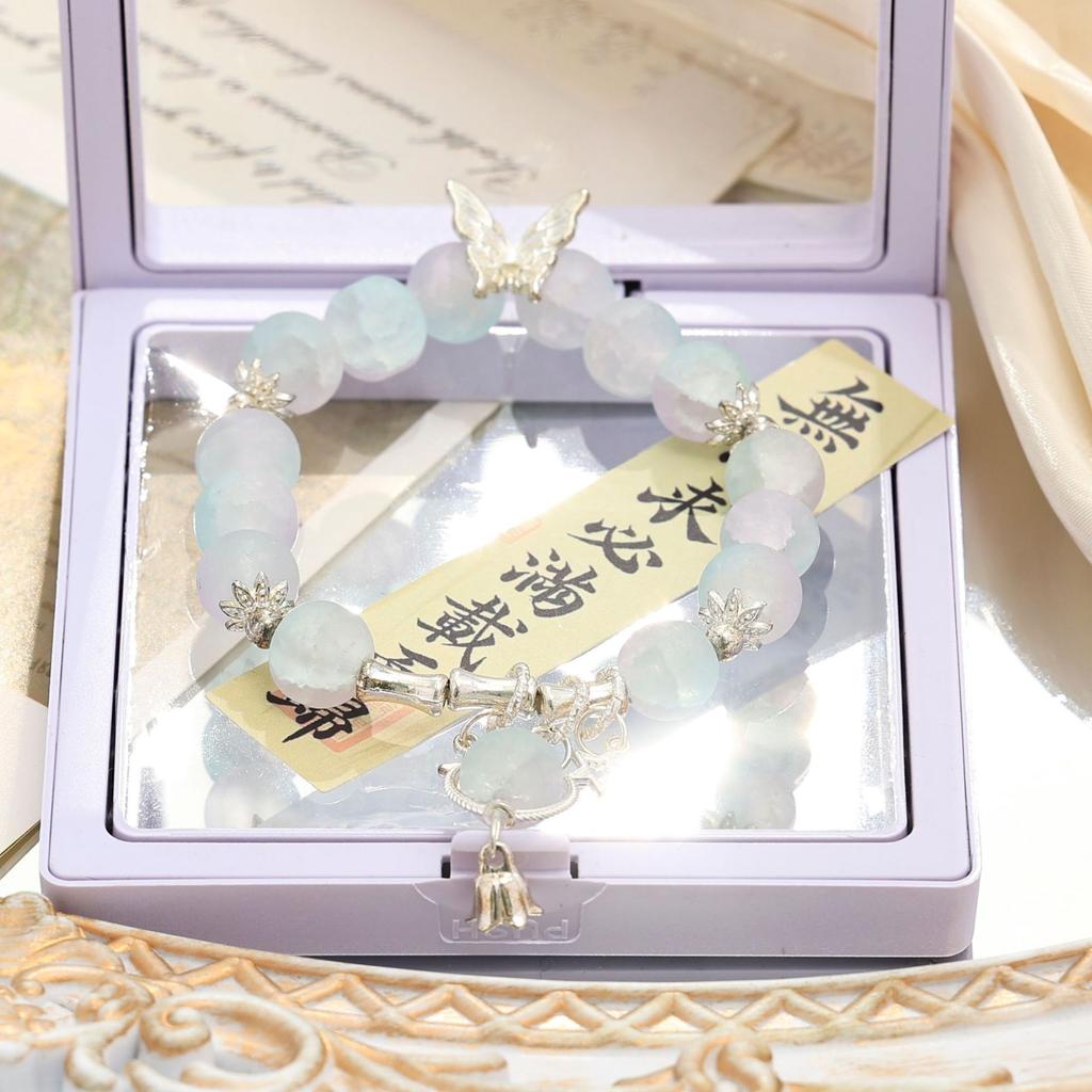 Браслет из звездного стекла «Новая Луна» женский ins нишевый дизайн бабочка звезда подруга студентка браслет премиум будуар