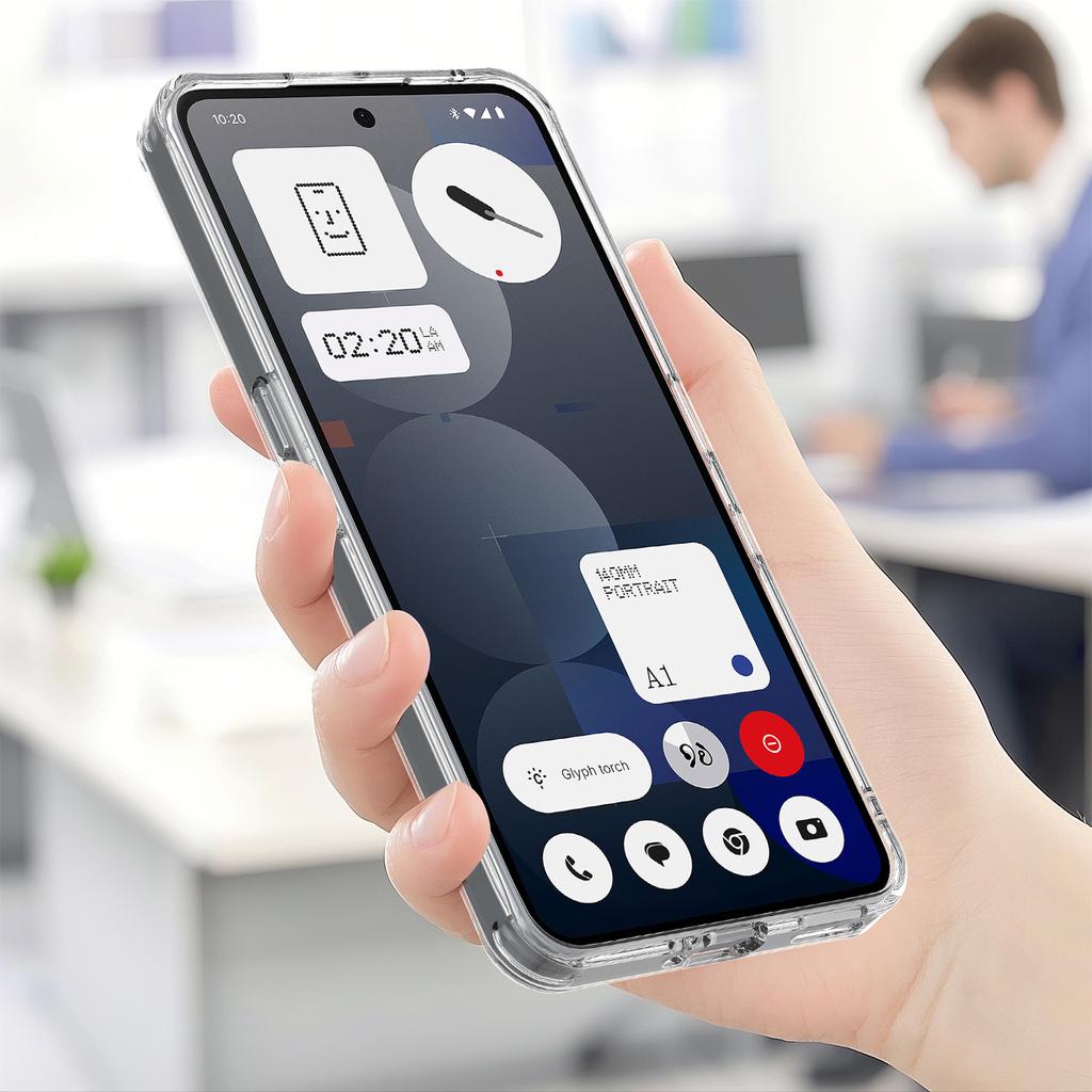 Ни за что Телефон (3a) Прозрачный чехол для телефона, совместимый с MagSafe, задняя крышка из ТПУ+акрила