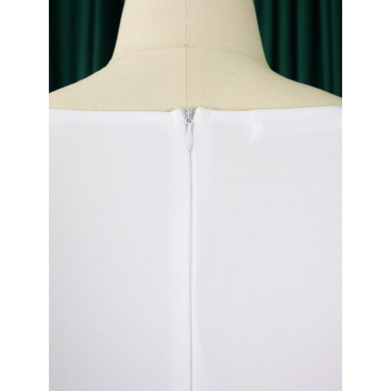 Женское платье больших размеров, модное однотонное платье с запахом и расклешенными рукавами, OL платья