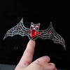 Sparkling Halloween Bat Hairband Metal Halloween Tiara Temperament Rhinestone Crowns  Gift