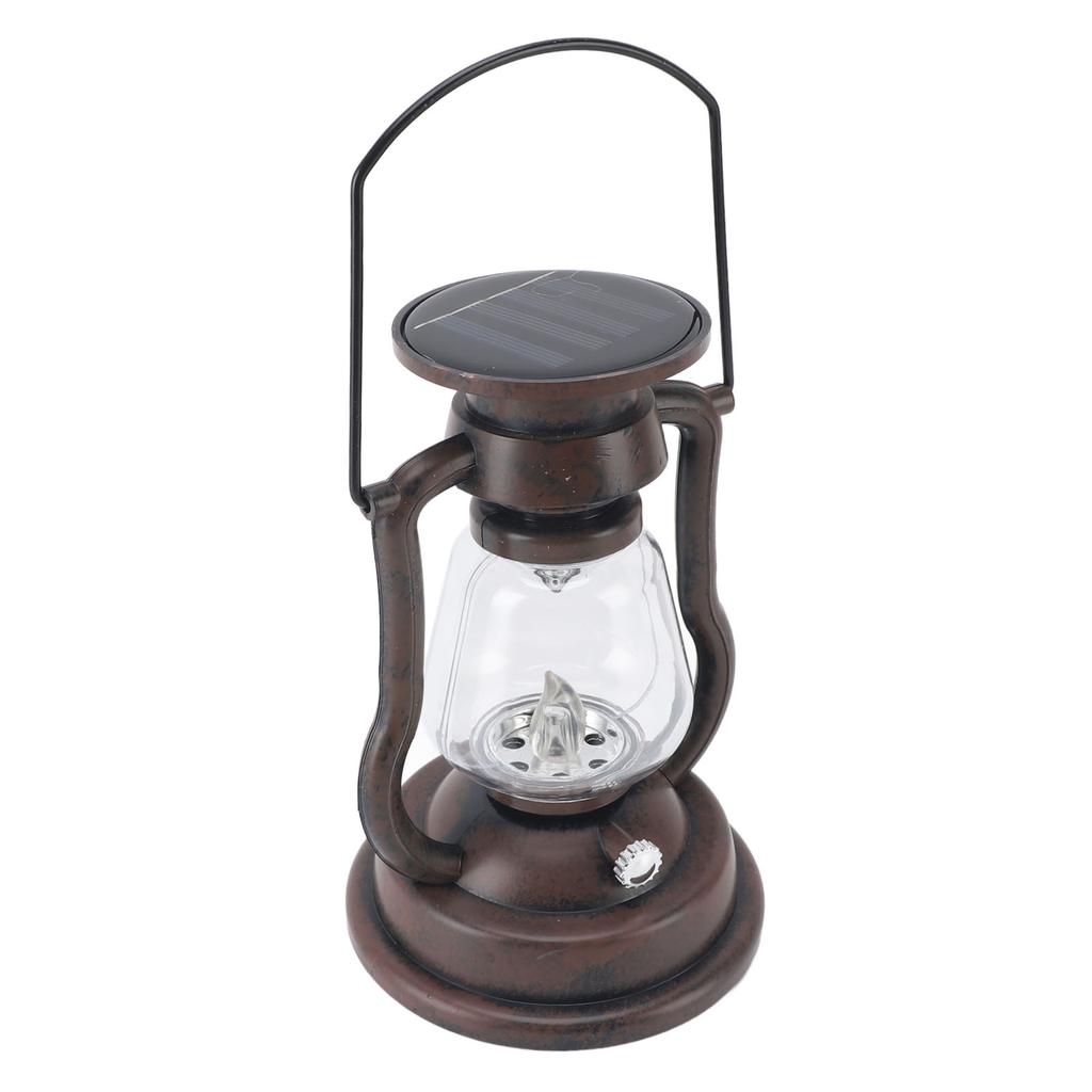 LED Vintage Lantern Antique Solar Battery Powered Decorations Lantern for Study Room Kitchen Winery