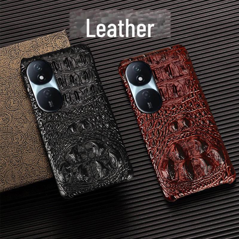 Чехол-получечник из кожи с крокодиловым узором для Honor Play 50 Plus