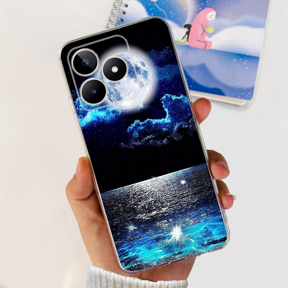 Чехол для телефона Realme Note 50 Realme Note50 4G RMX3834 2024 Модный Крутой Расписной Мягкий Силиконовый ТПУ Чехлы