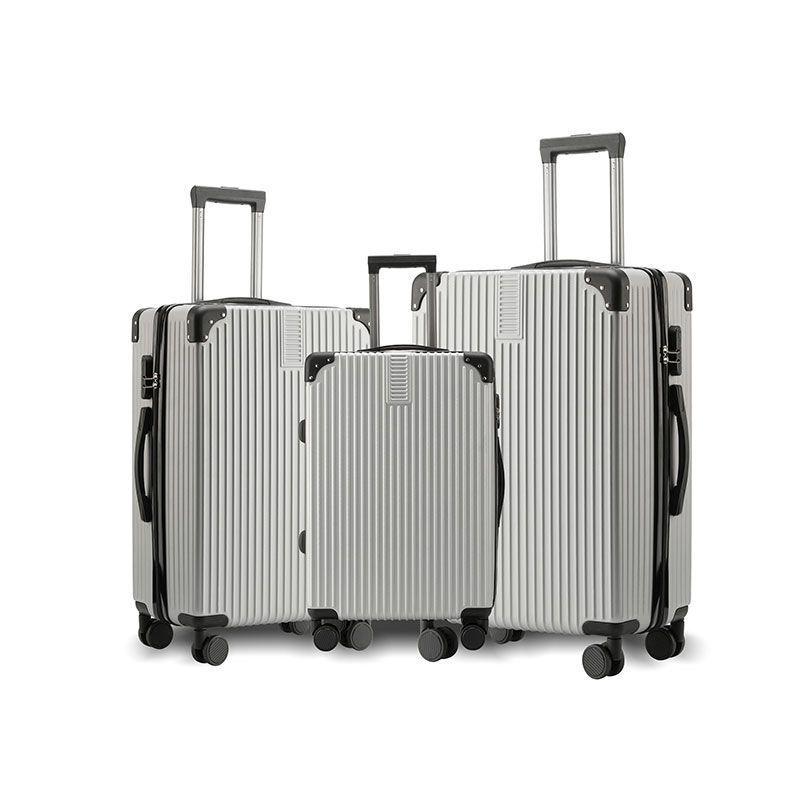 Sturdy and Durable Three-Piece Luggage Set with Anti-Collision Corners: 20, 24, 28 Inch Sizes
