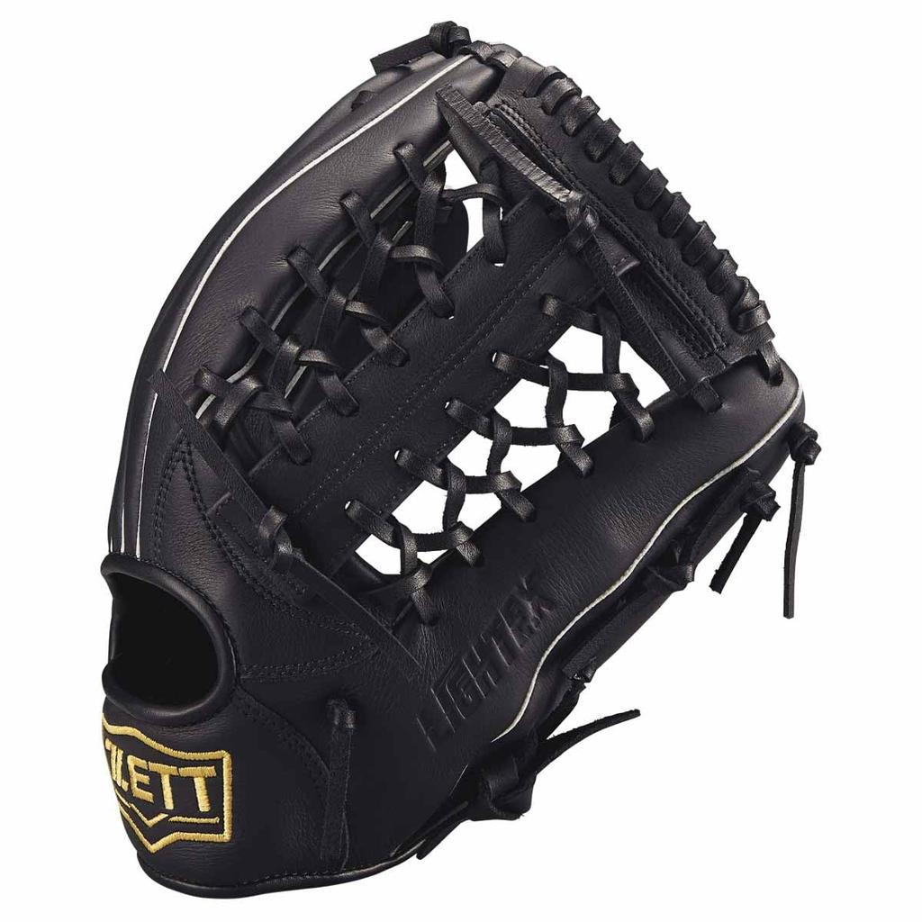 ZETT Litex Black BSGB3910L Baseball/Softball Glove, Left-Handed Throw, (1900),