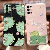 Чехол для Tecno Pova 2 LE7 LE7n Милый Мультяшный Динозавр Мягкий Силиконовый Чехол для Телефона Для Tecno Pova 2 Pova2 Задняя Крышка 6.9'' Сумки