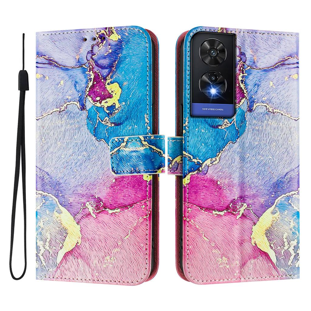 Colored Marble Luxury Painted Leather Case Wallet Book Style Cover for TCL 305,306,403,501,TCL 30,30 Plus,30 XE 5G,201,20 R,40R,TCL 40 SE...