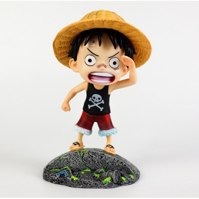 Ван Пис Зоро Луффи Санджи Аниме Фигурка Нами Брук Чоппер ПВХ Фигурки для Украшения Автомобиля Эйс Ранки Усопп Модель для Детей Подарок