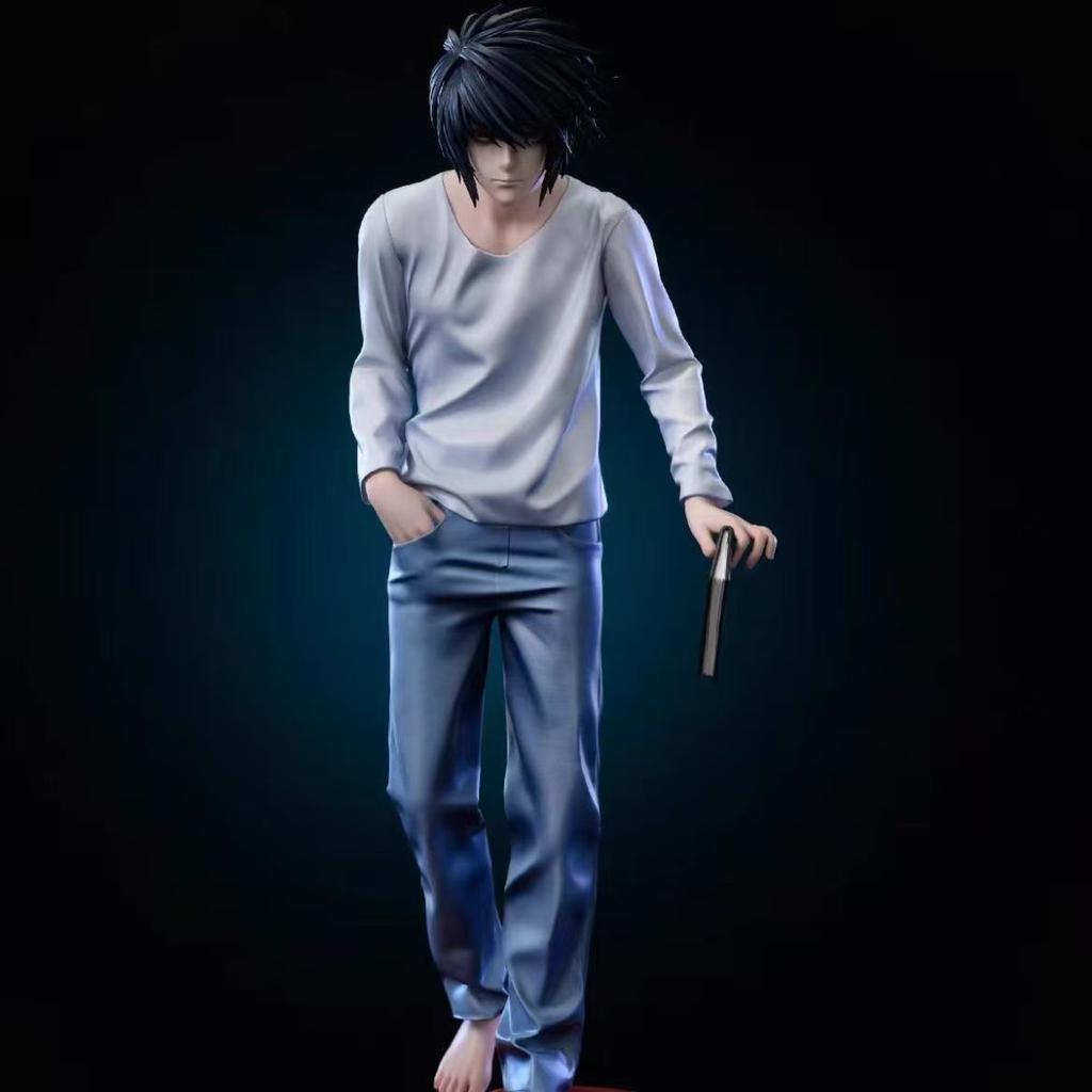 Лимитированная серия Статуэтка L·Lawliet из аниме Death Note, масштаб 1/6, коллекционная модель с аксессуаром-конфетой и красной подставкой