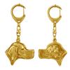 English Pointer - Gilded Key Ring with Dog, Handbag Decoration, Luxury Accessory by Brand