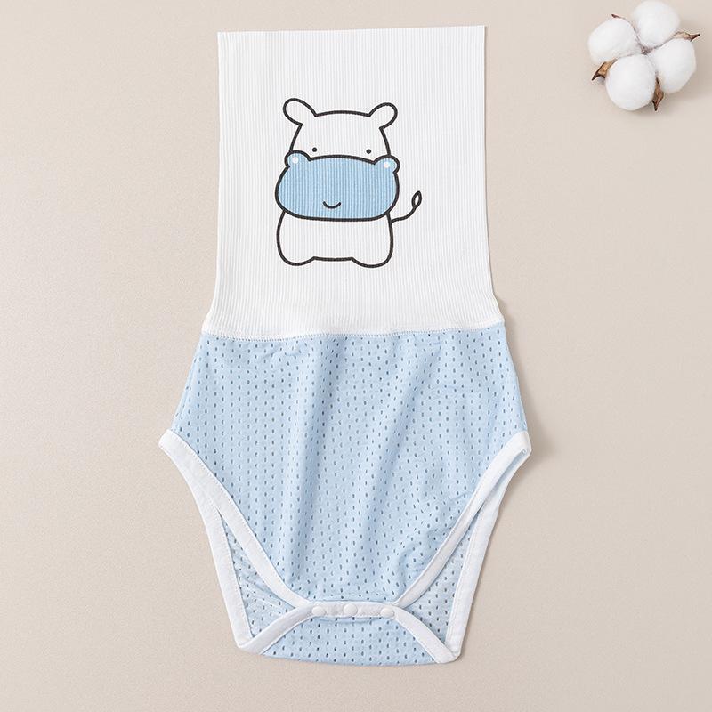 Baby Belly Protector Band Summer Breathable Mesh High Waist Belly Warmer Cute Cartoon Infant Stomach Guard Sleep Wrap