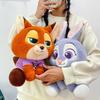 Disney Зверополис 35 см Джуди Ник Милая Плюшевая Игрушка Спящий Спутник Кукла-Утешитель Мягкая Подушка Украшение Комнаты Дивана Праздничный Подарок