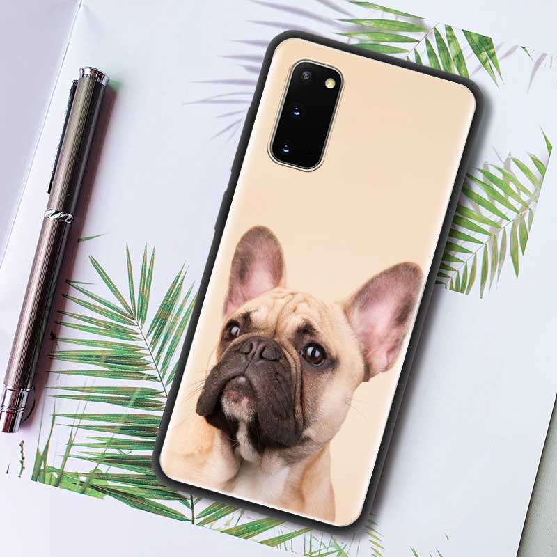 Силиконовый чехол для телефона Samsung Galaxy S20 FE S22 S21 Ultra 5G S10e S10 S8 S9 Plus S7, мягкая задняя крышка, принципиально, французский бульдог, собака