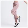 Спортивные штаны женские свободные штаны для фитнеса штаны для йоги танцевальные штаны с высокой талией и завязками на штанинах быстросохнущие штаны для бега и йоги большого размера