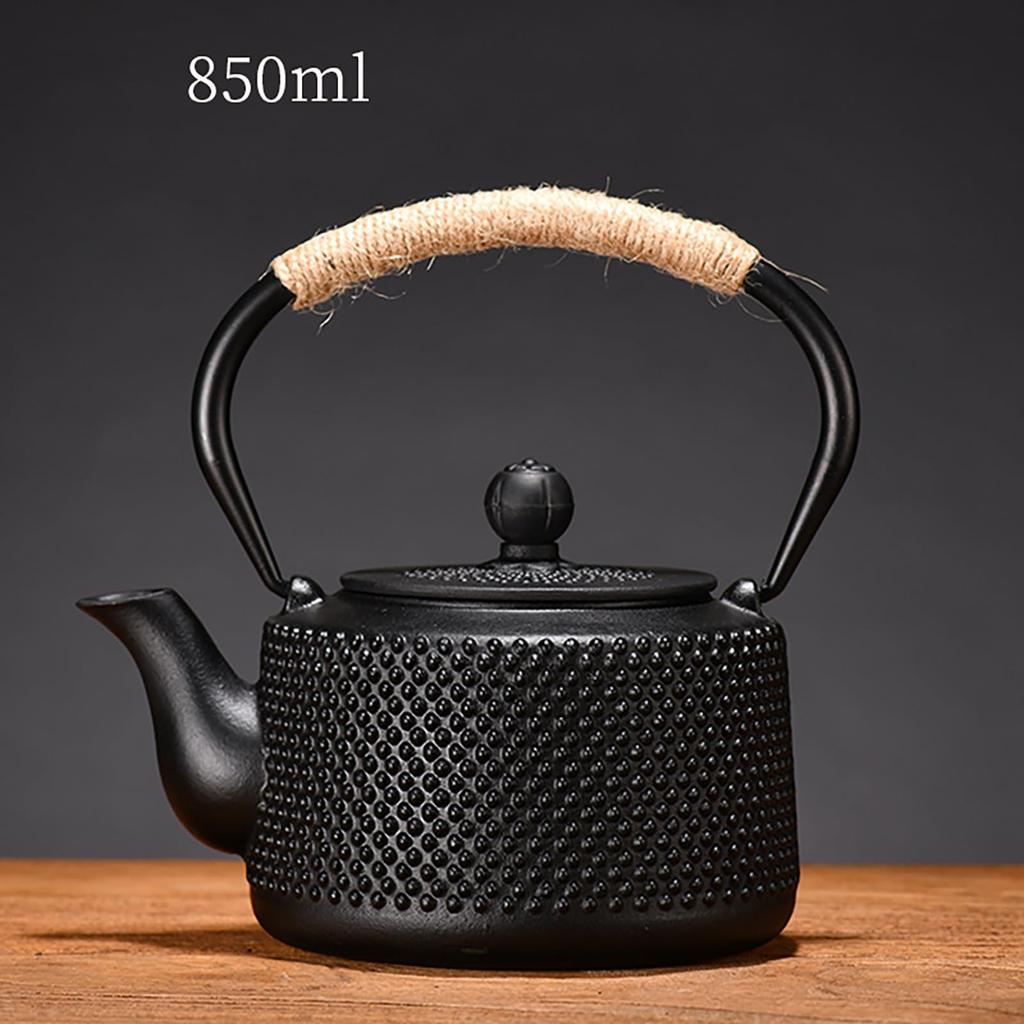 KazeSo Iron Iron Iron Iron Direct Совместим с IH Iron Cast Tea Ceremony Iron Маленький чугунный чайник для заваривания чая в старом чугунном чайнике для заваривания чая