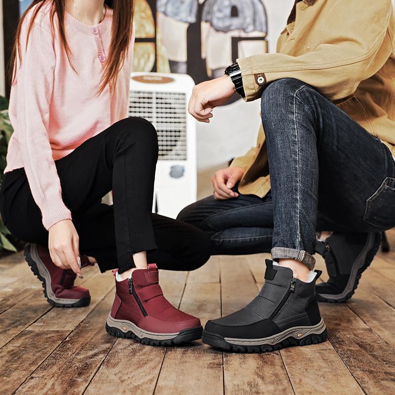 Winter Boots Same Style for Men and Women Soft Bottom Anti-Slip Warmth Preservation Free Shipping Men's Shoes Comfortable Cold Resistant