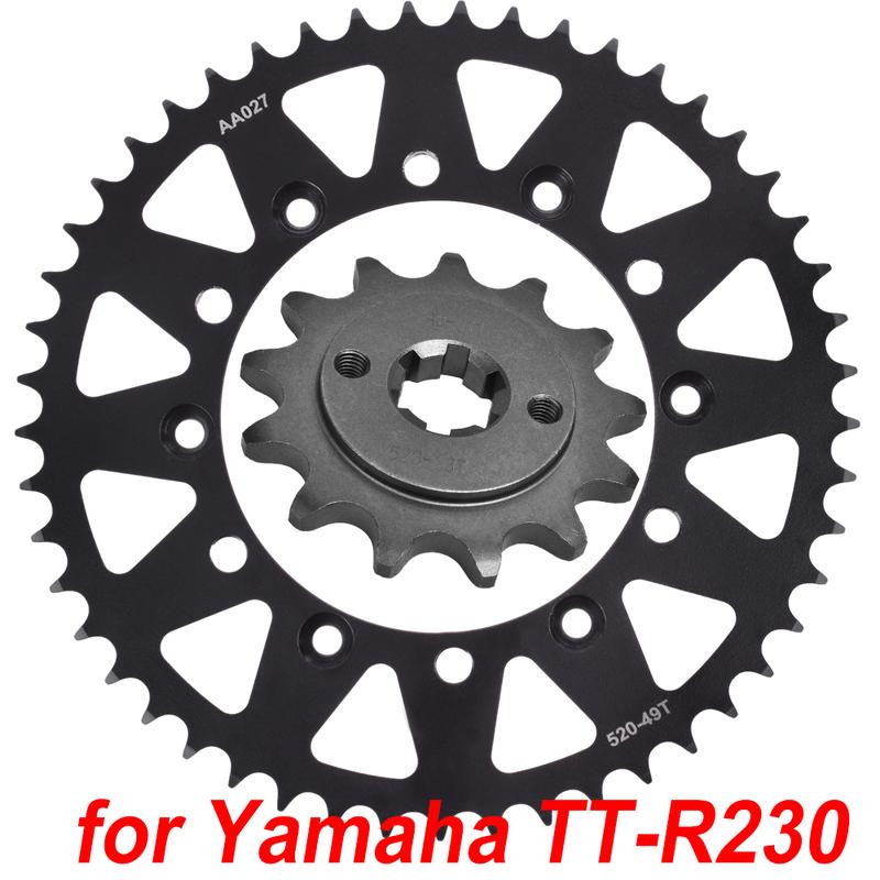 520 13T 49T Передняя задняя звезда для мотоцикла Yamaha TT-R230 2005-2024 TTR230 TTR 230