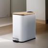 Компактный мусорный бак - изящный мусорный бак с ножной педалью для домашнего офиса
