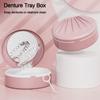 Food Grade PP Denture Tray Box Double Layered Dental Retainer Box Denture Case  Women Men