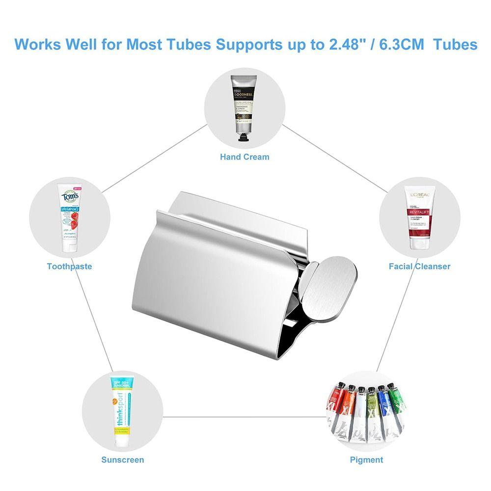 Practical Toothpaste Tube Wringer Stainless Steel Toothpaste Rollers Toothpaste Squeezer Children