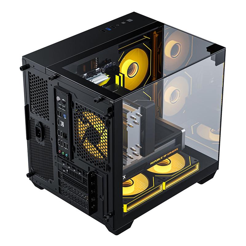 270 градусов прозрачный компьютерный корпус настольный ПК башня для M-Atx/Itx материнская плата Atx блок питания 325 мм графический процессор Usb 3.0 SSD Hdd