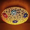 Handcrafted Mosaic Design Glittering Glass Ceiling Light