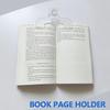 Простые фиксированные зажимы для книг Матовый прозрачный держатель страниц для чтения Инструмент Зажим для заметок Кавайные настольные аксессуары Практичный держатель для записок