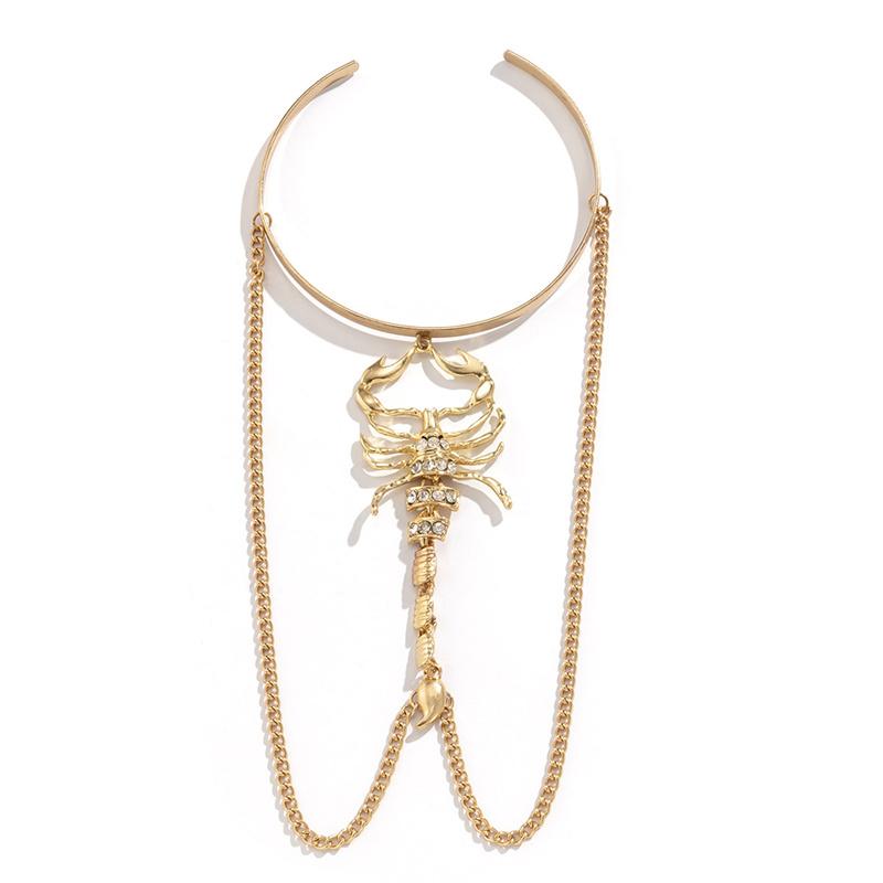 Браслет с кисточками в стиле панк-хип-хоп, женские и мужские готические браслеты со скорпионом