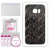 apgo Protective Skin Sticker for the Back Compatible with Samsung Galaxy S7, Wrap Film, Foil, Vinyl - Pattern Carbon Black Pixel