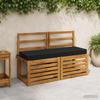 2 piece bench cushion SOEST 100percent  polyester black