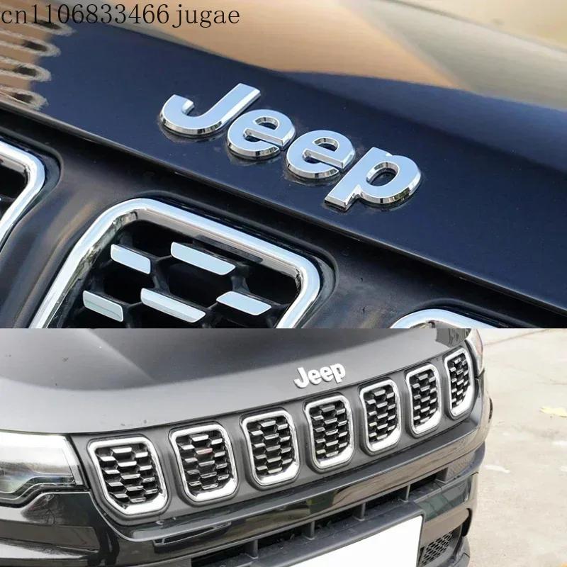 Car Front Hood Emblem Side Trunk Badge for JEEP Renegade Grand Cherokee Wrangler JK Compass Commander Patriot Liberty AKY1