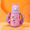 304 Stainless Steel Bouncing Straw Cup with A Collection of Cartoon Stainless Steel Children's Mug. High Quality Practical Daily Use