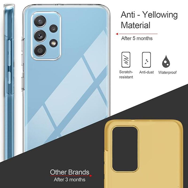 2 в 1 Жесткий ПК + Мягкий ТПУ Полный Чехол Прозрачный Телефон Чехол для iPhone 16 15 14 Samsung A15 A25 A35 Xiaomi Redmi Note 13 12 11 Pro Huawei OPPO Vivo OnePlus