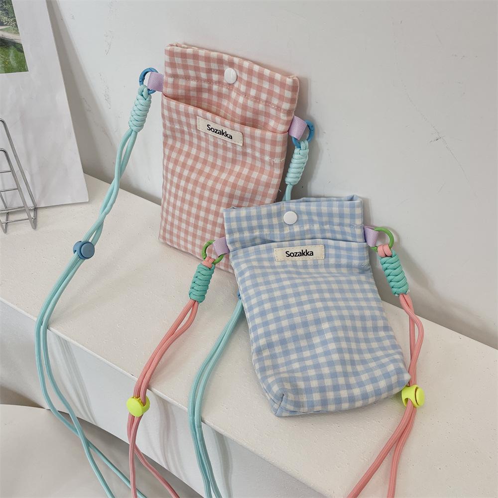 Новая сетчатая сумка для телефона Разные сумки для хранения Сумка для ключей и карточек Кошелек для монет Сумка через плечо для девочек Сумки через плечо Чехол для телефона