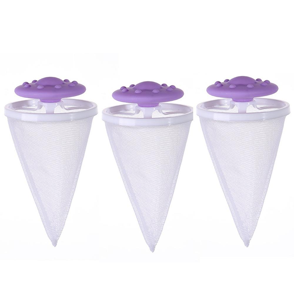 3 шт. Портативный чистящий шарик Сетчатый мешок Мешок-фильтр для стиральной машины Плавающая сетка для фильтрации волос Одежда