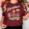 Funny Florida Bury Your Regrets Graphic Tshirt Summer Vacation Unisex Cotton Short Sleeve Florida Getaway Casual Daily Outfit