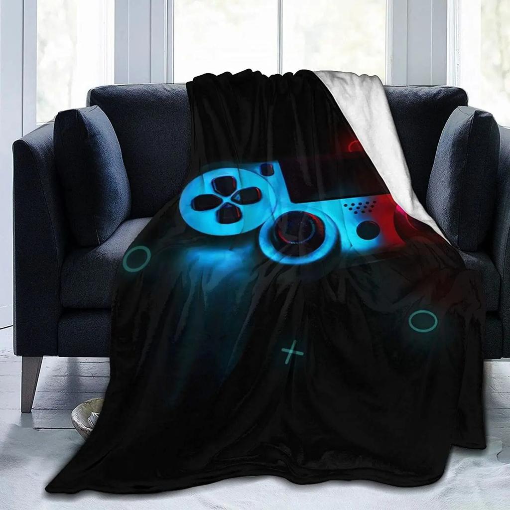 Плед для геймпада, классный игровой подарок для мальчиков, плед для игрового контроллера, мягкий фланелевый плед для дивана для детей.