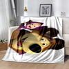 Masha Bear Blanket Warmthful Decor Suitable for Couch Picnics Office Four Seasons Multipurpose Stylish Decor Suitable for Gifting Relatives and Friend