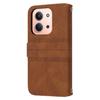 For Xiaomi Redmi 15C 4G (Global) (171mm)/Poco C85 4G (171mm) Case Wallet Skin-Touch Leather Imprinted Phone Cover with Wrist Strap