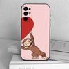Чехол для телефона M-C-Monkey-Curious George Черный Силикон Мягкий Для Samsung S25,S24,S21,S22,S23,S30,Ultra,S20,Plus,Fe,Lite
