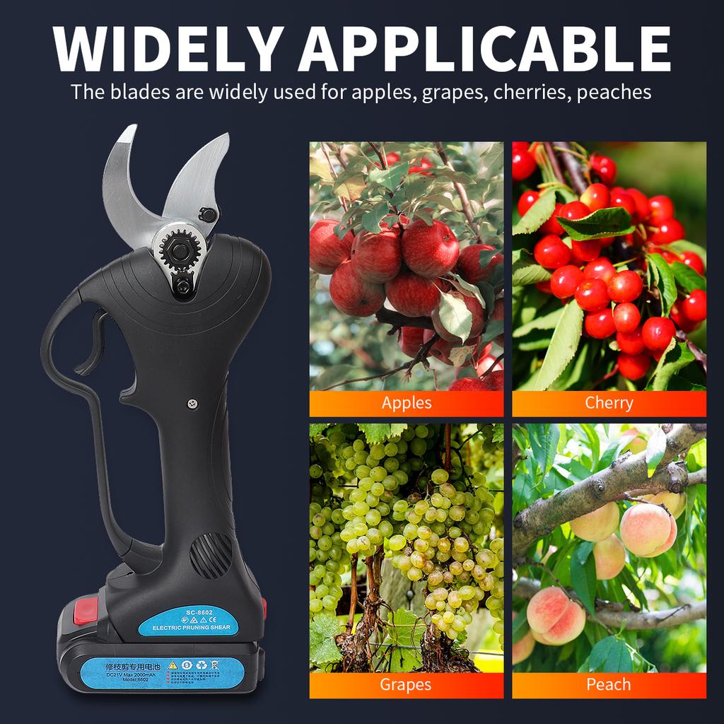 Беспроводной секатор SK5 с лезвием 30 мм, электрический секатор, аксессуар, эффективный инструмент для обрезки бонсай для фруктовых деревьев в саду