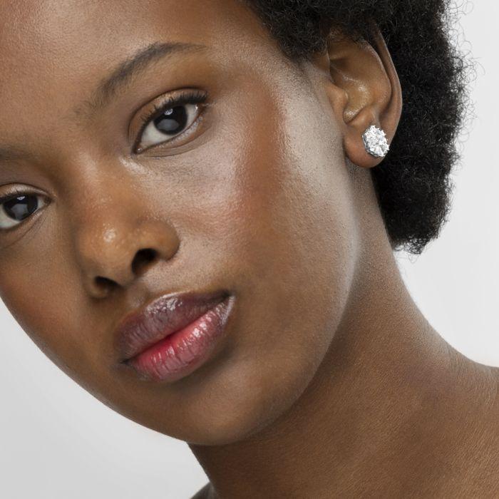 Luxenter Boucles d'oreilles en argent 925 et zirconium brillant plaqué finition en rhodié - Lorush