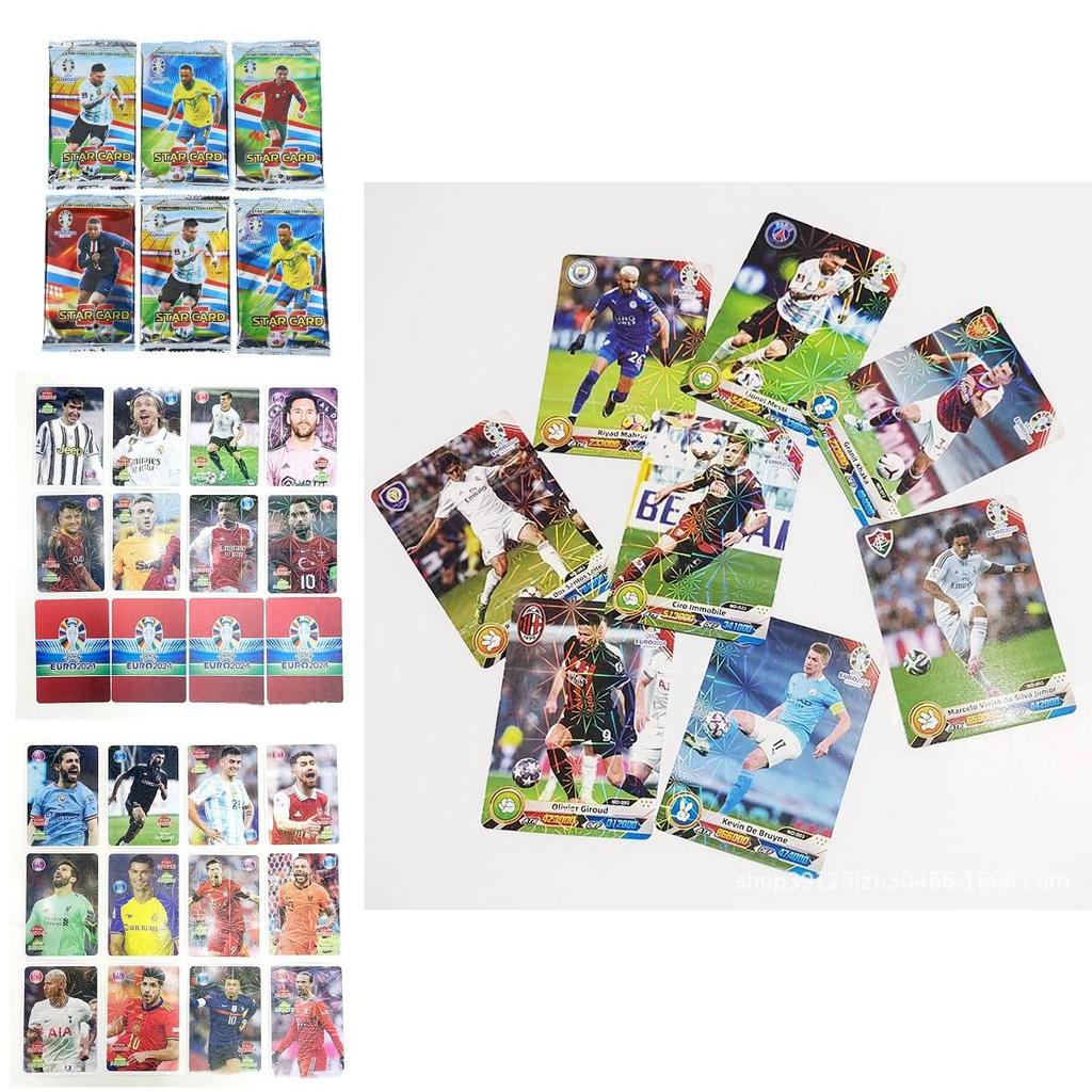 Ultimate Football Star Cards European Cup Messi Neymar Ronaldo Collectible Card Deck