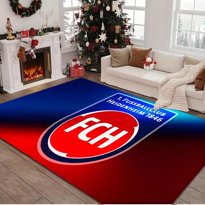 1PC rug Heidenheim Crest Carpet, Chair Rug,Area Rug for Office Bedroom living rooms bedroom, Doormat decor Christmas fan gifts