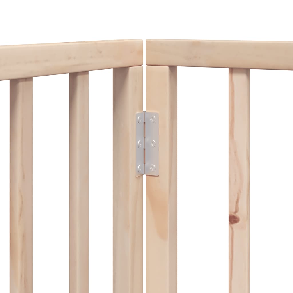 6 Piece Foldable Dog Gate 480 cm Poplar Wood