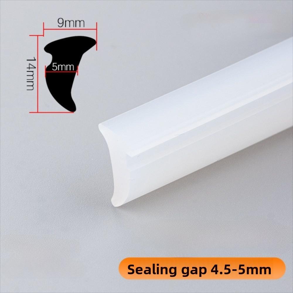 10meter/set Silicone Aluminum Window Sealing Strip Slot Type Cold Resistant Door and Window Sealing Pressure Strip